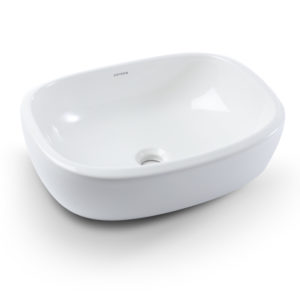 Lavamanos Cascade Vessel blanco sin griferia