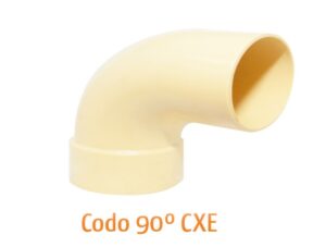 Codo sanitario GERFOR cxe 4” 90°