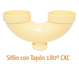 Sifón sanitario GERFOR 2” con tapón